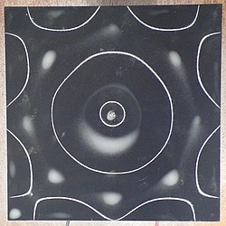 Two curved nodes at each edge (curving inward), with one large circular node and one small circular node around the center